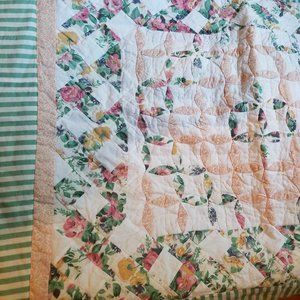 Vintage Quilted Pillow Shams Unmatched